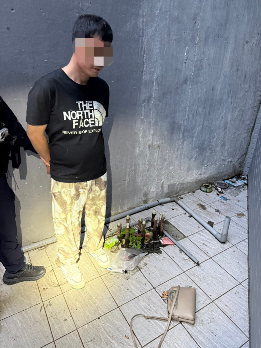 八德區建國路成功查獲林男到案。