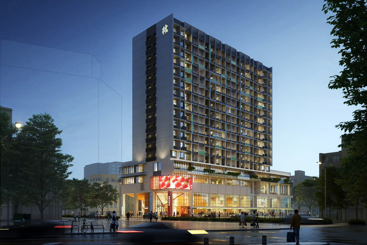 新明市場改建為全臺首座「市場共生」社宅(示意圖)。