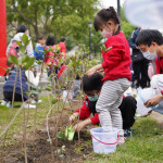 織一片生態綠網活動，動手植樹響應減碳永續環境。