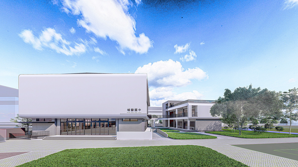 埔鹽國中活動中心動工,彰縣府投入1.25億元打造優質學習環境。圖/彰化縣政府提供