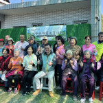 林業署南投分署與草屯平林社區民眾共同為九九峰秋海棠復育。（林業署南投分署提供）