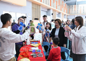 彰化縣長王惠美出席「2026彰化縣課程博覽會暨終身教育成果展」。圖／彰化縣政府提供