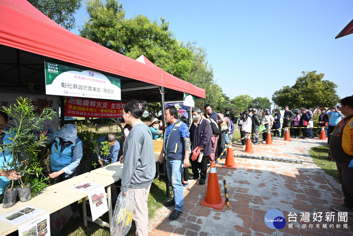 3年提供30萬株苗木，彰化植樹節為土地種下希望。圖／彰化縣政府提供