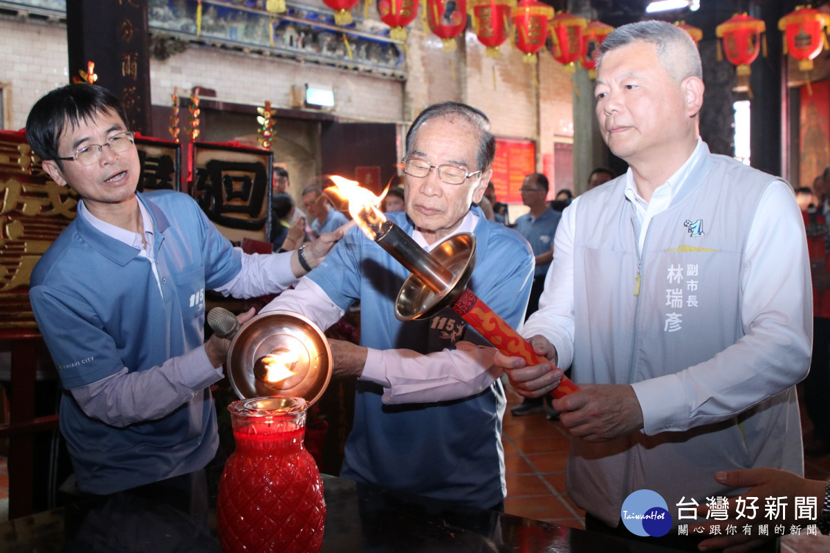 嘉義市運動會3/18登場　城隍廟引燃聖火祈福