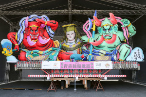 日本青森睡魔燈籠3月21日至5月10日於嘉義縣朴子配天宮停車場展出／嘉義縣政府提供