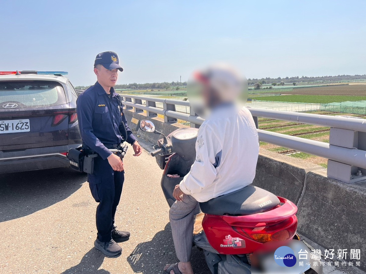 不老騎士彰化迷航至雲林 警所長親自帶領員警神速尋回