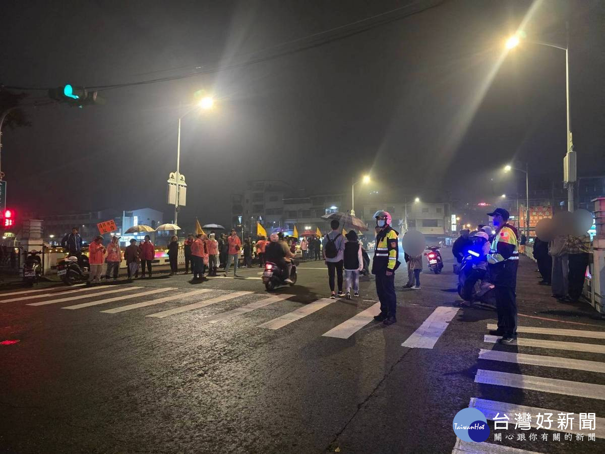 水里遶境活動，集集警分局做好萬全部署，堅守治安防線，維護遶境秩序。 