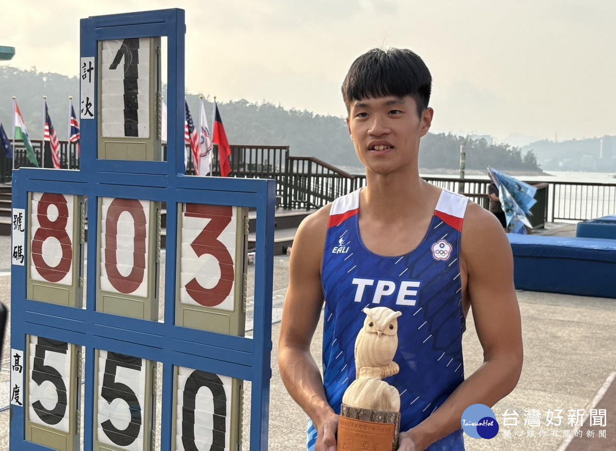 吳彥翰奪銀刷新全國紀錄。(縣府提供)