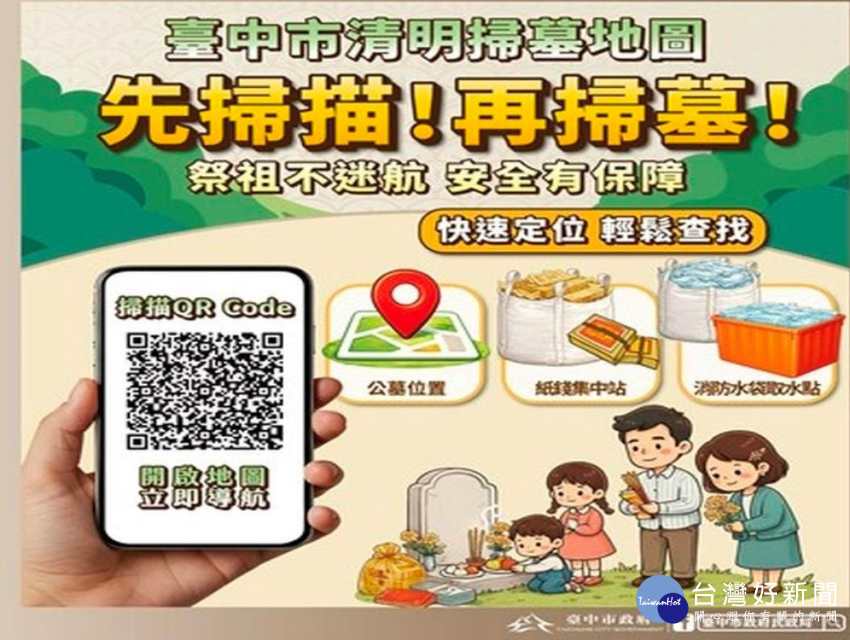 臺中市清明掃墓地圖app