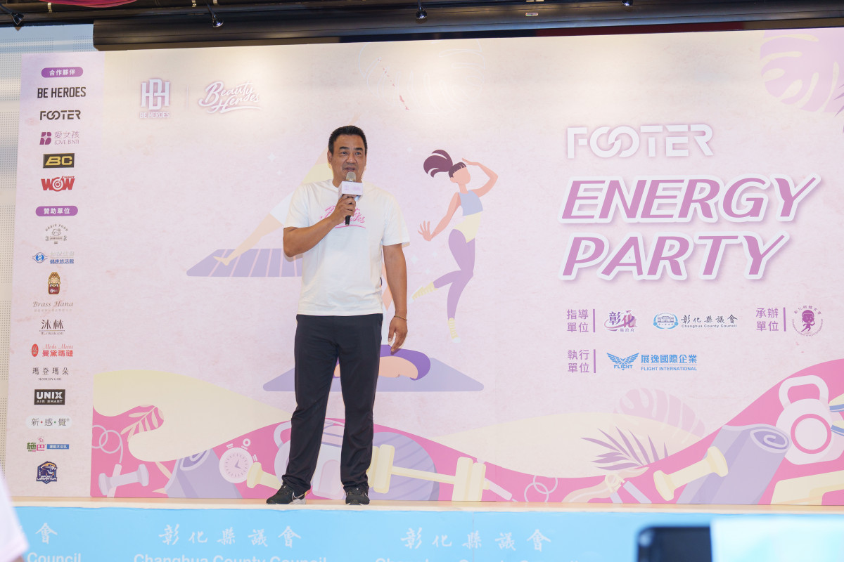 「中華隊永遠的第四棒」鋒哥陳金鋒希望能藉由本次活動更加推廣運動風氣，邀全民動起來。圖／彰化縣議會提供_