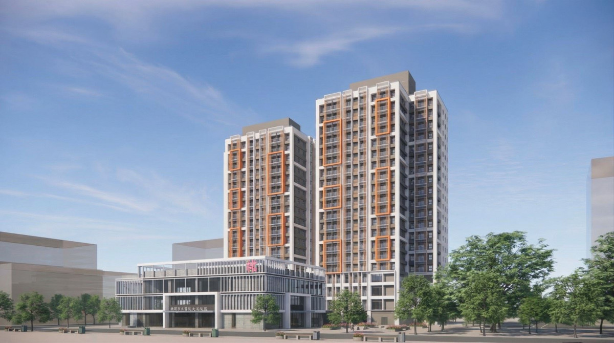 大溪埔頂社宅3D圖。