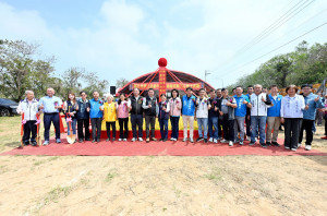 頭份殯儀館前都市計畫道路拓寬工程動土　預計年底完工通車