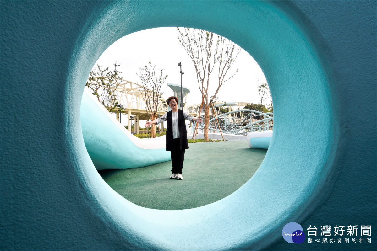 彰化縣長王惠美親自打卡。圖／彰化縣政府提供