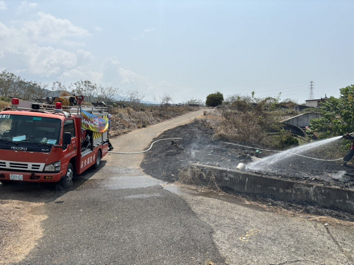 防範墓地火災及雜草火警　屏東消防局籲清明掃墓落實「4不2記得」