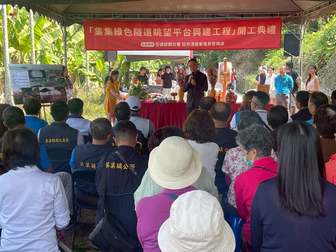 開工祈福典禮日管處王智益處長致詞。（日管處提供）