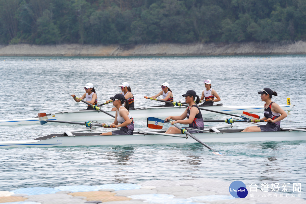115年全國中等學校運動會划船項目今天在日月潭月牙灣圓滿落幕／嘉義縣府提供