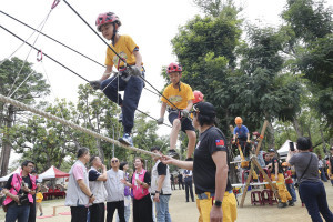 「諸羅森友會」設計大型親子共融活動／嘉義市府提供