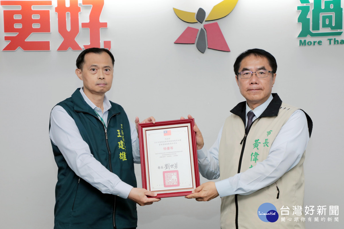 核發數量六都之冠　南市府獲「建照及雜項執照管理」特優獎