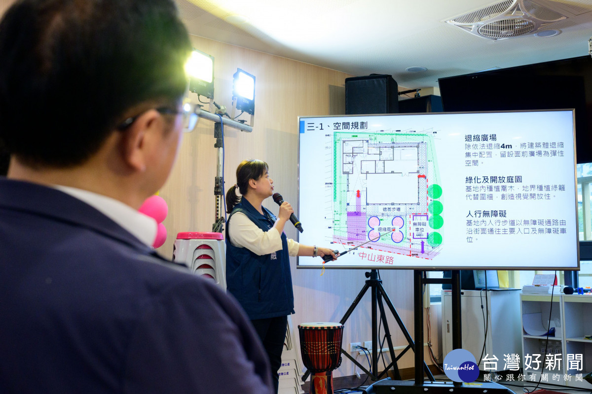 本案於規劃階段即廣納地方意見,導入無障礙設計與開放式景觀配置,包含廣場退縮、綠化庭園及友善動線。