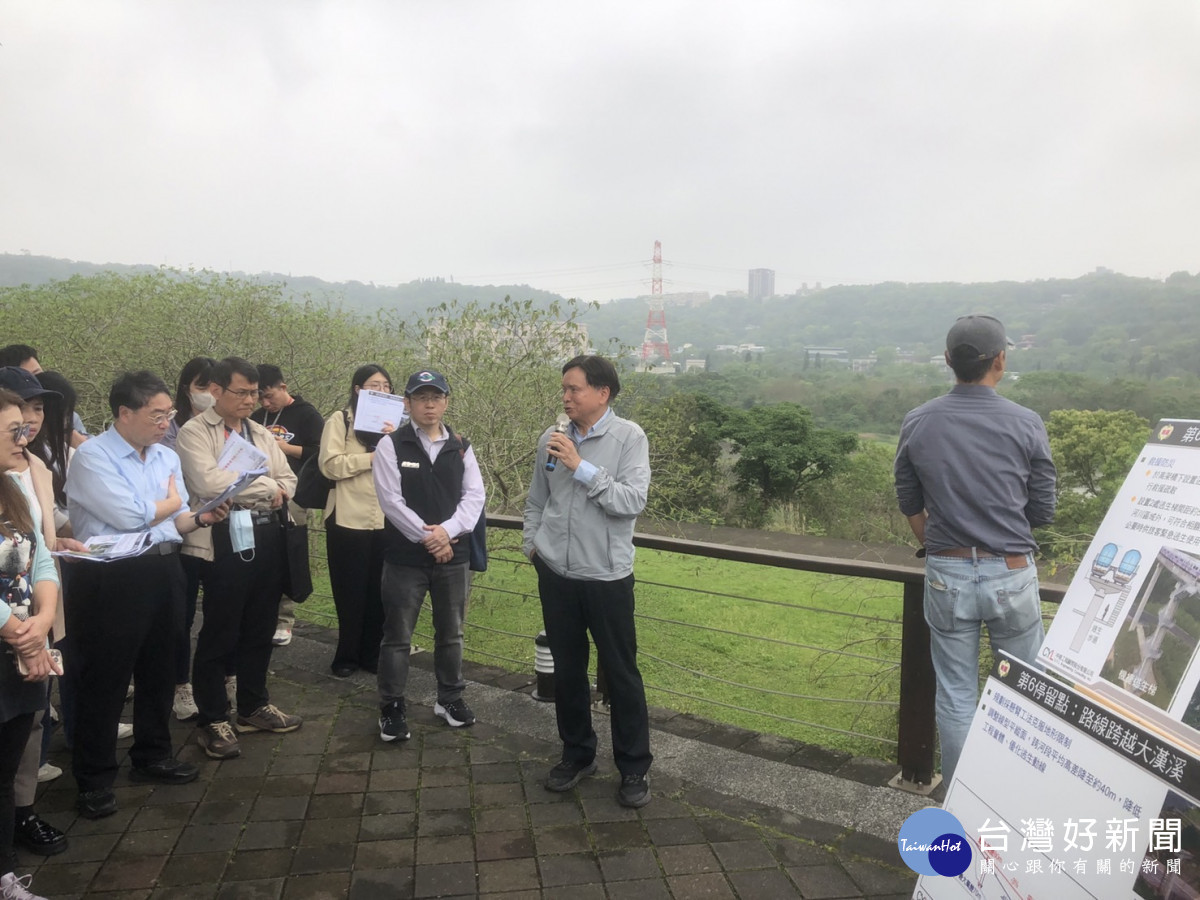 大漢溪跨河工程及逃生說明。