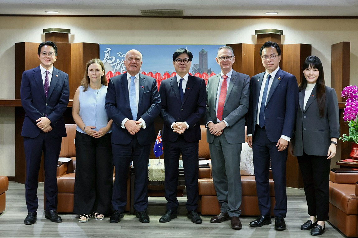 澳洲塔斯馬尼亞州財政廳長首訪高雄　拜會陳其邁、參訪高雄企業