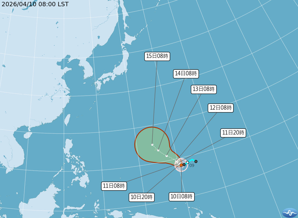 辛樂克颱風生成　對台無直接影響
