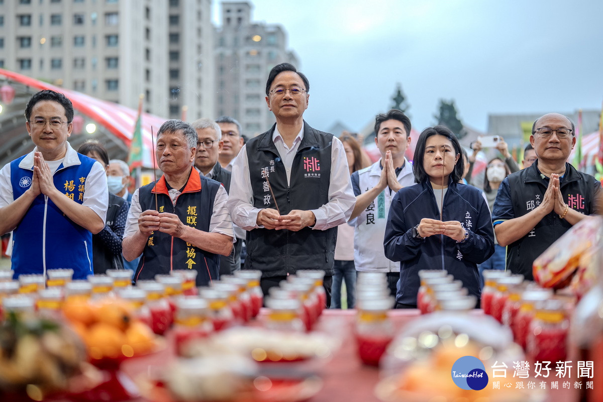 桃園市長張善政出席「2026桃園馬祖擺暝文化祭」。<br />