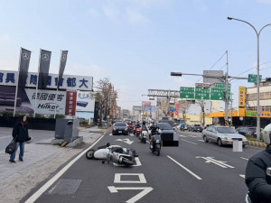 中華路 1段與經國路 1 段易肇事路口。