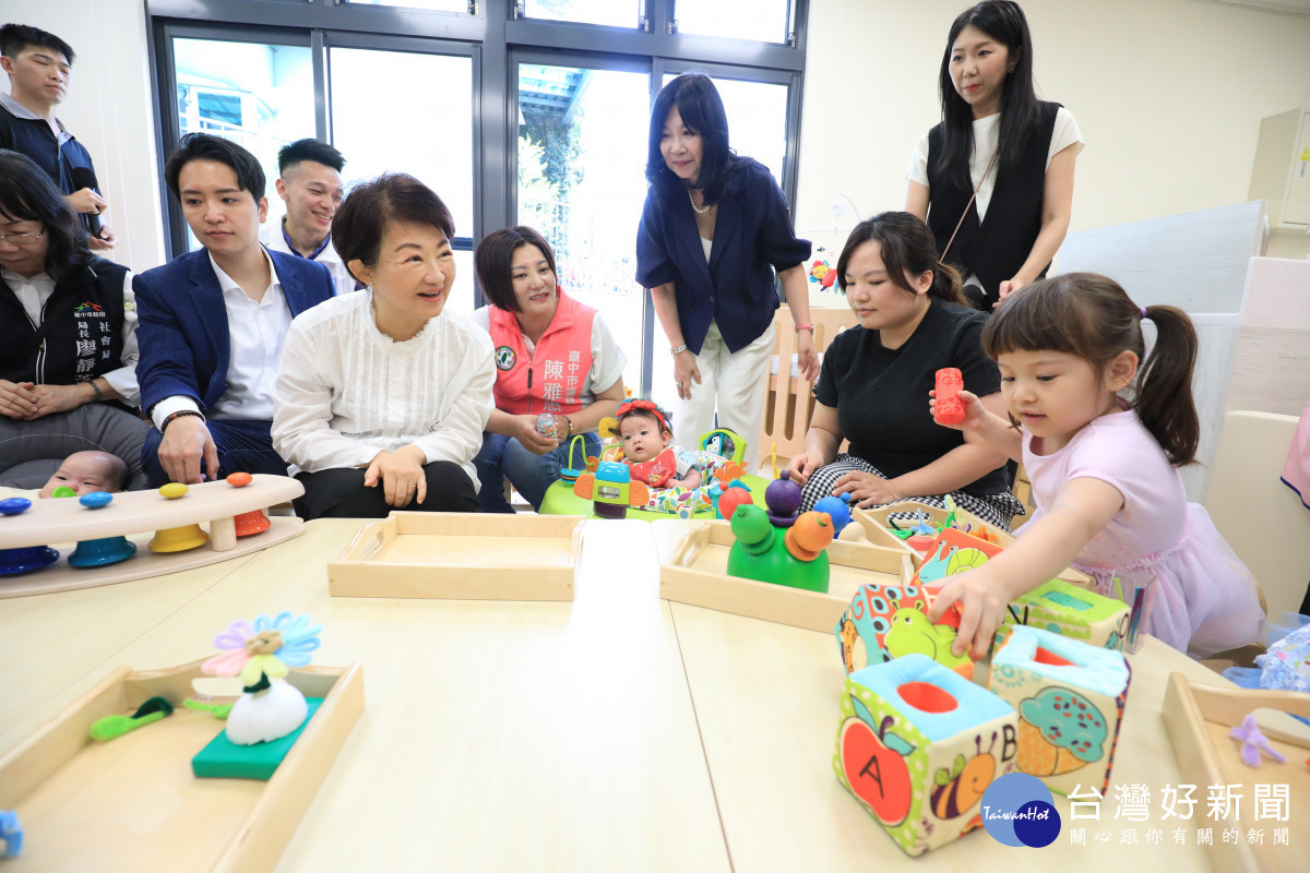 南區兒少家庭福利館啟用　盧秀燕多次點名江啟臣「你也要繼續做下去」