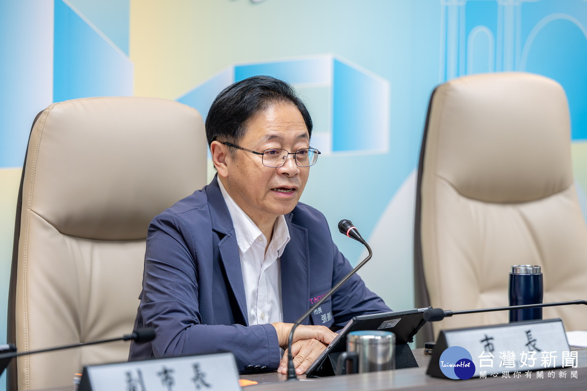 桃園市長張善政。<br />
