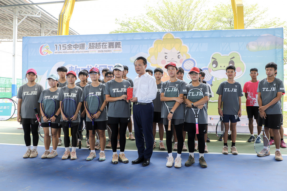 翁章梁關心全中運軟網賽事　勉勵嘉義選手爭取佳績