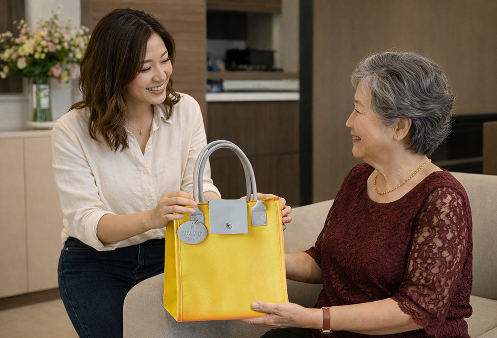 台南遠東香格里拉飯店端午粽禮袋適用企業送禮，結合質感設計與多元風味，為商務往來理想選擇。（台南遠東香格里拉提供）