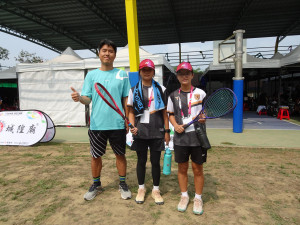 115年全中運嘉義縣大林國中軟網女雙晉級16強／嘉義縣府提供