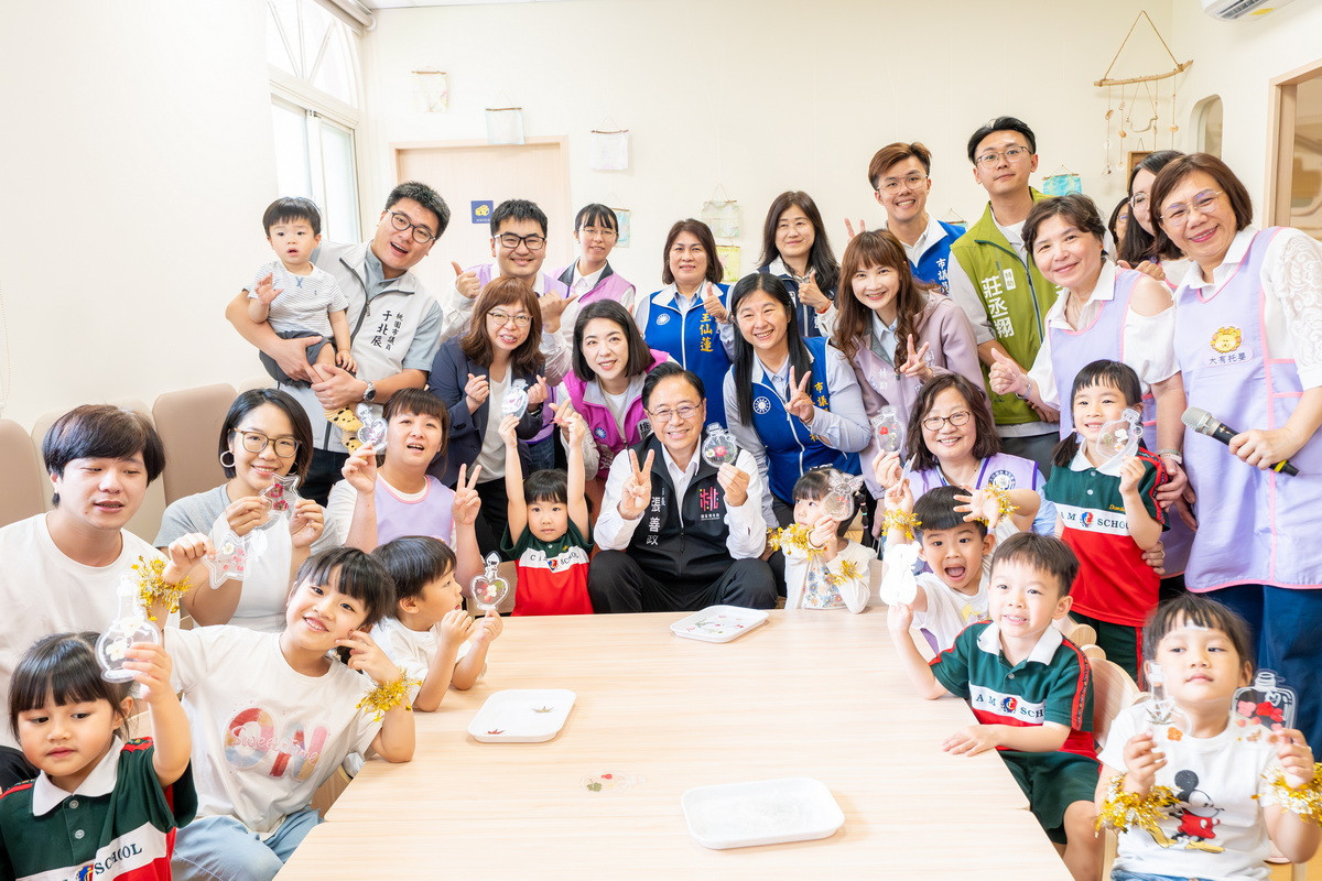 桃園市長張善政出席「公設民營桃園大有托嬰中心」開幕活動。<br />
