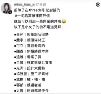 全誠建設的好口碑受到各大平台網友們的認同點讚，成為高雄在地人心目中的優良建商不是沒有原因。