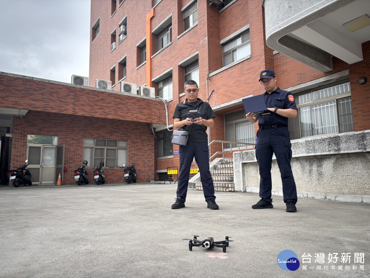 雙媽會彰化！46萬人潮湧入，彰警出動無人機全面應戰。圖／彰化縣警局提供