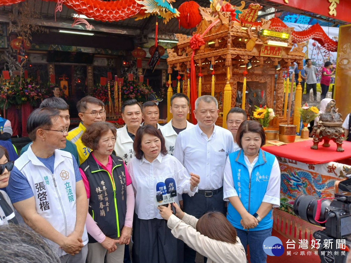 傳承超過200年的嘉義市鞦韆節今天在嘉義市光路里武當山玄天上帝廟廟埕熱鬧登場／民眾提供