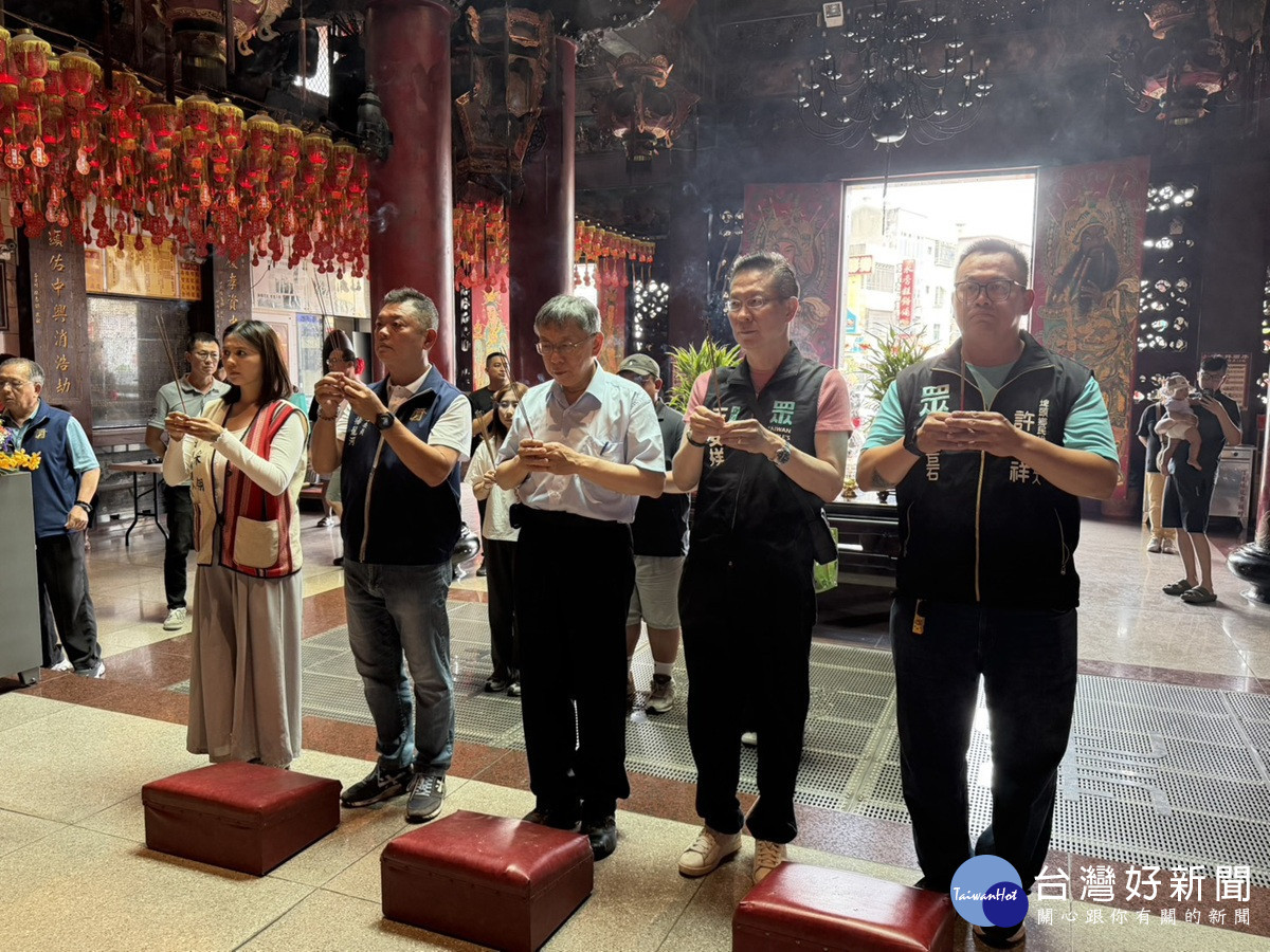 柯文哲彰化鐵人助選品嚐在地小吃   籲社會降溫、停止對立