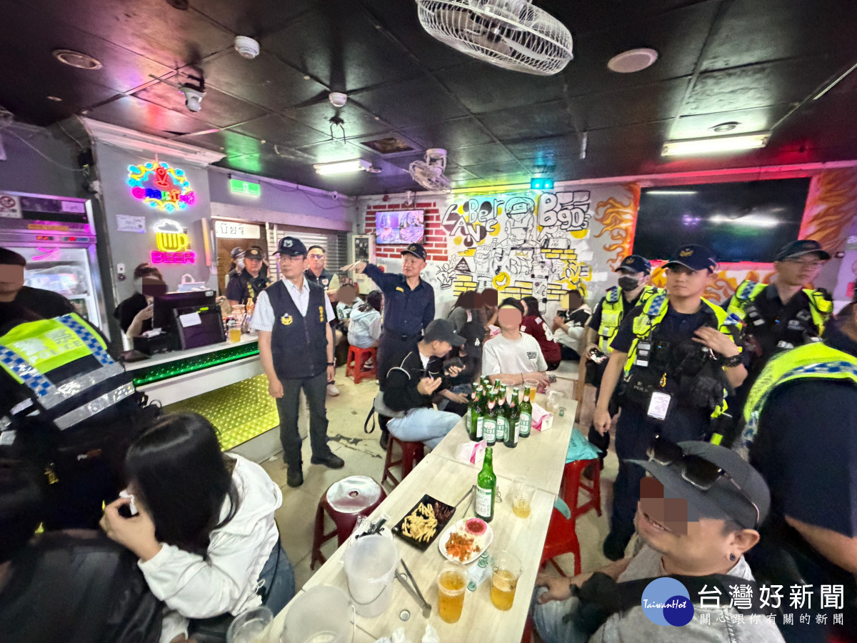 中壢警方雷霆出擊掃蕩賭場逮、查失聯移工，強勢淨化轄區治安。