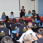 許淑華赴仁愛鄉會勘的行程，改在鄉代會工程簡報，許縣長逐一聽取陳情民眾意見。（南投縣府提供）