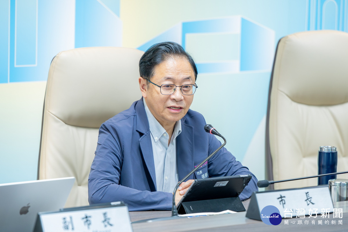 桃園市長張善政。<br />
