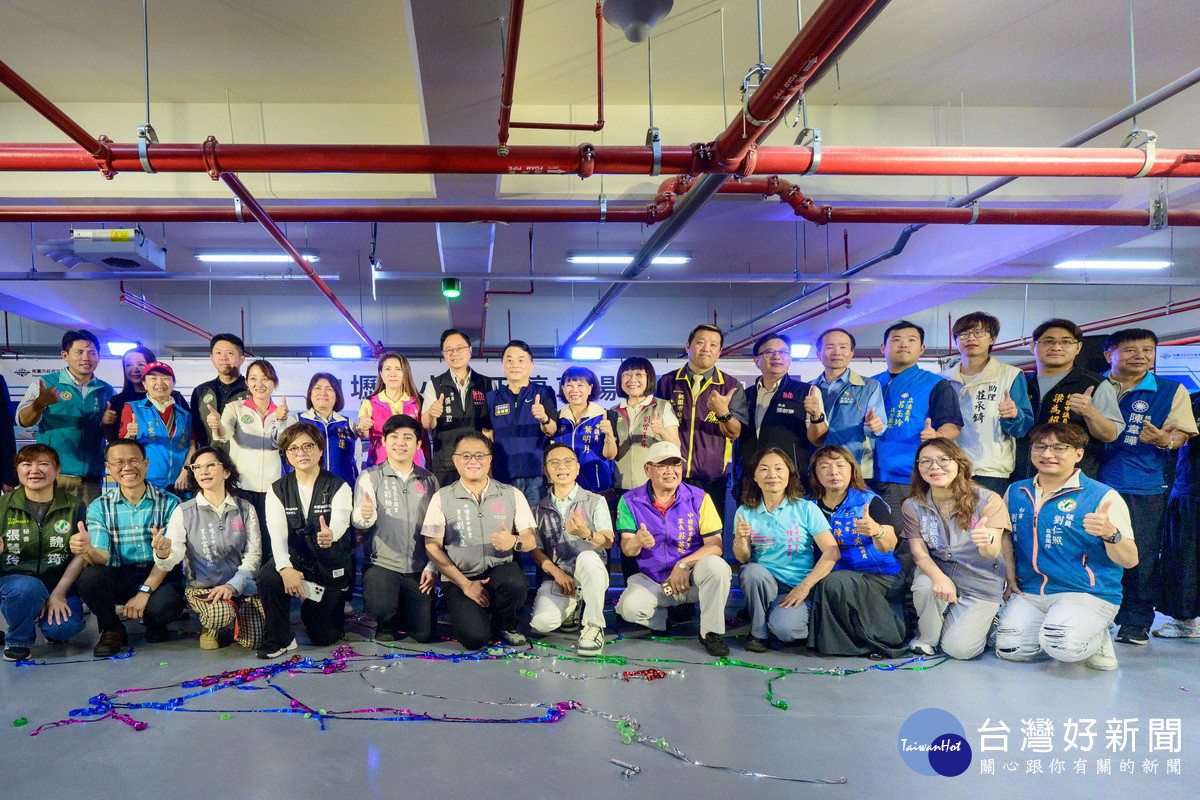 桃園市長張善政出席「中壢國小地下停車場落成啟用典禮」。