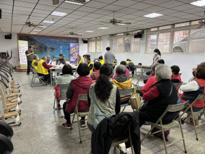 桃市府針對土石流及大規模崩塌辦理防汛整備說明會及教育訓練。