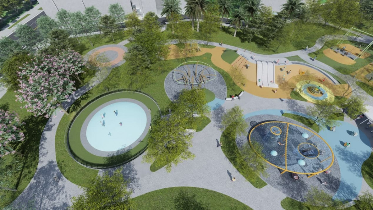 梅花鹿主題遊戲場動土　鹿港生態公園打造全齡共融新亮點