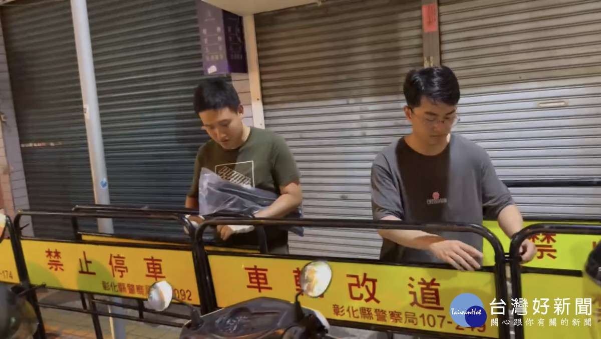 大甲媽祖回鑾湧人潮！永樂商圈強化警力佈署，多路段人、車流管制。圖／彰化縣警局提供