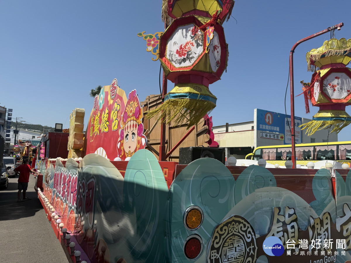 迎媽祖回鑾　甲安埔各界合力打造特色花車