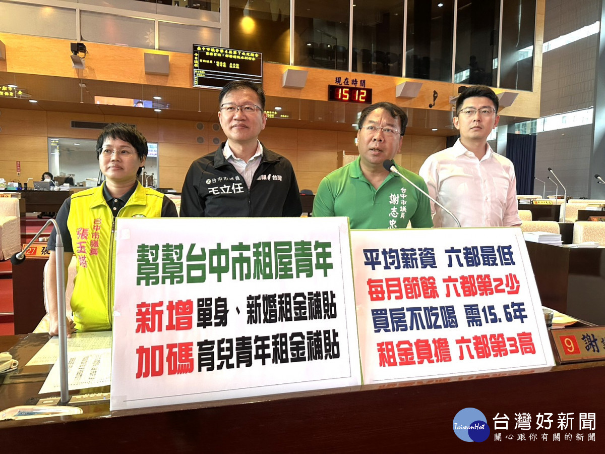 謝志忠議員爭取加碼育兒青年租金補貼