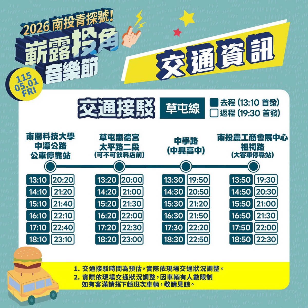 草屯線接駁。（中興分局提供）