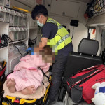 警員及時搶。林重鎣攝