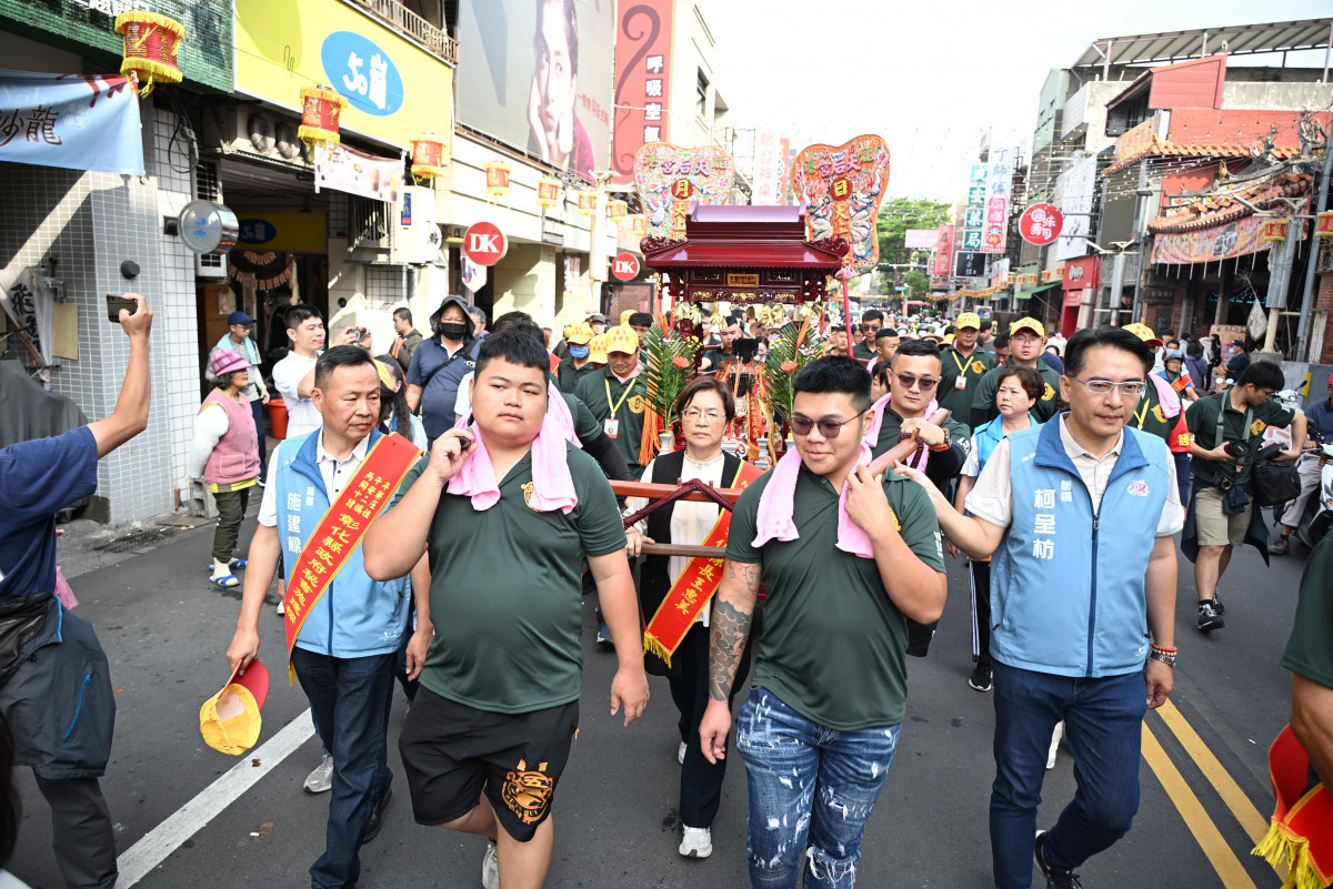 延續195年香火傳承，同安寮十二庄請媽祖遶境盛大展開。圖／彰化縣政府提供